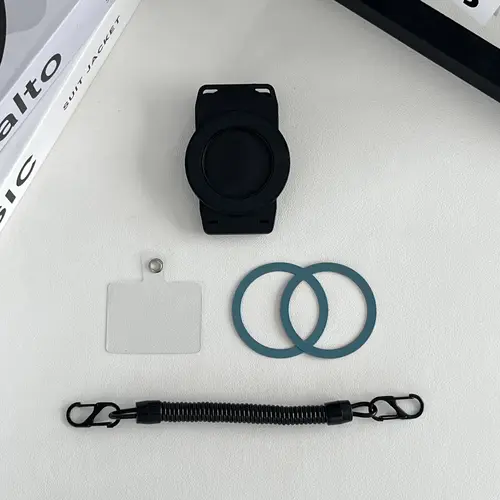 Free Hands Magnetic Belt Clip Holder Mobile Phone Holder Backpack Clip Metal Hook Spring Rope For Magsafe iPhone Accessories - Image 2