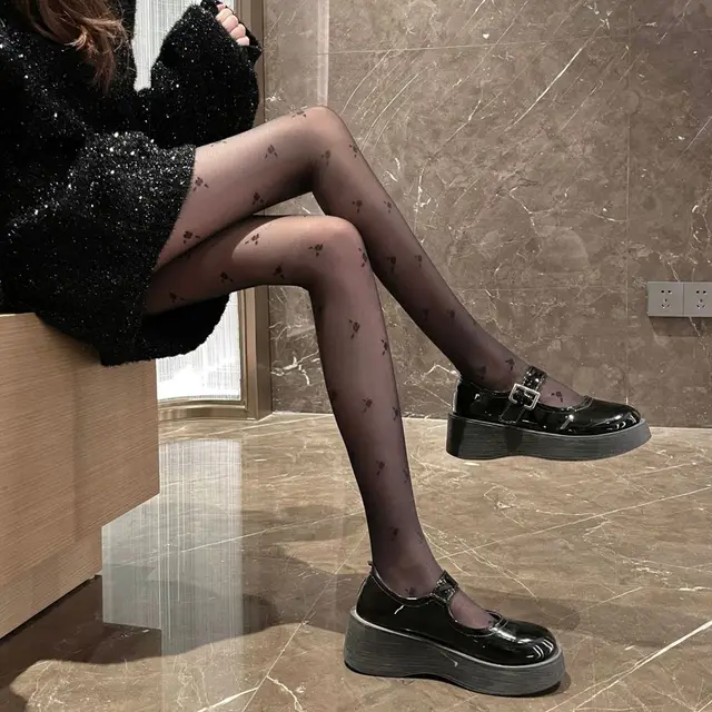 Sexy Japanese Letter Print Black 