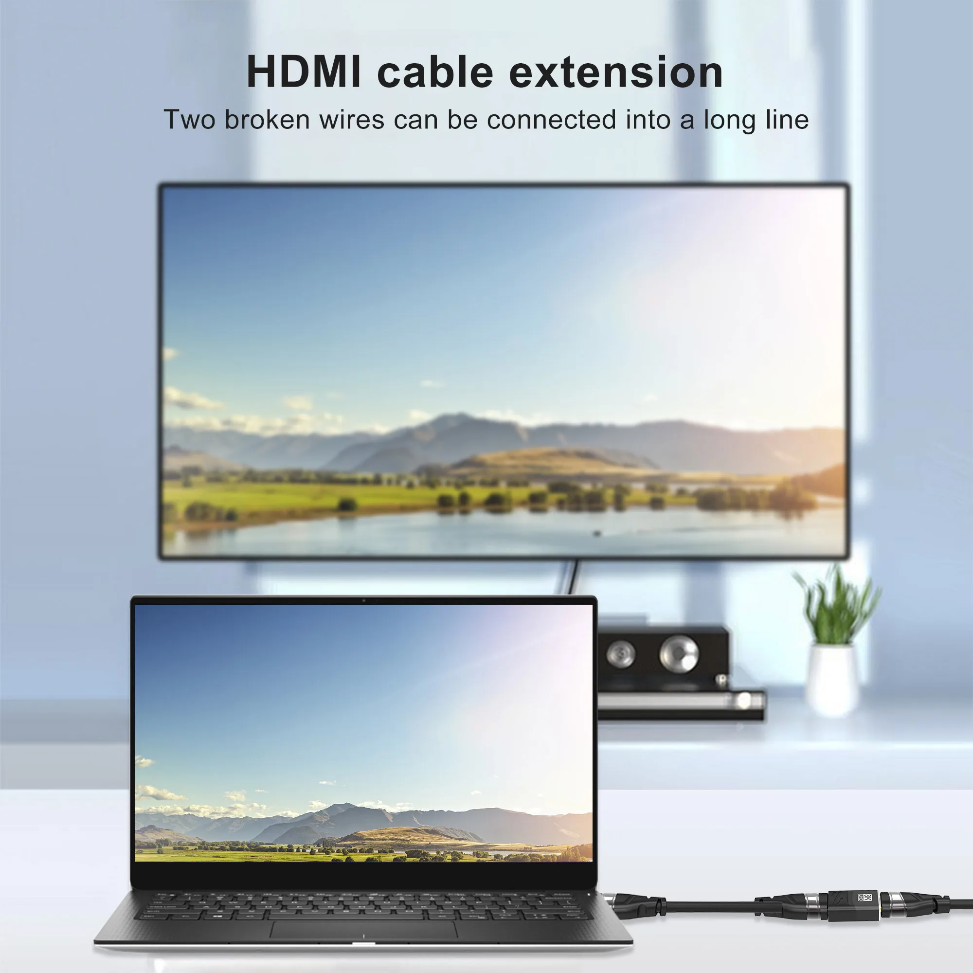 HDMI ȣȯ -  Ŀ÷, HD 2.1 ̺  ͽٴ, PC TV Ϳ , 8K @ 60Hz, 4K @ 120Hz