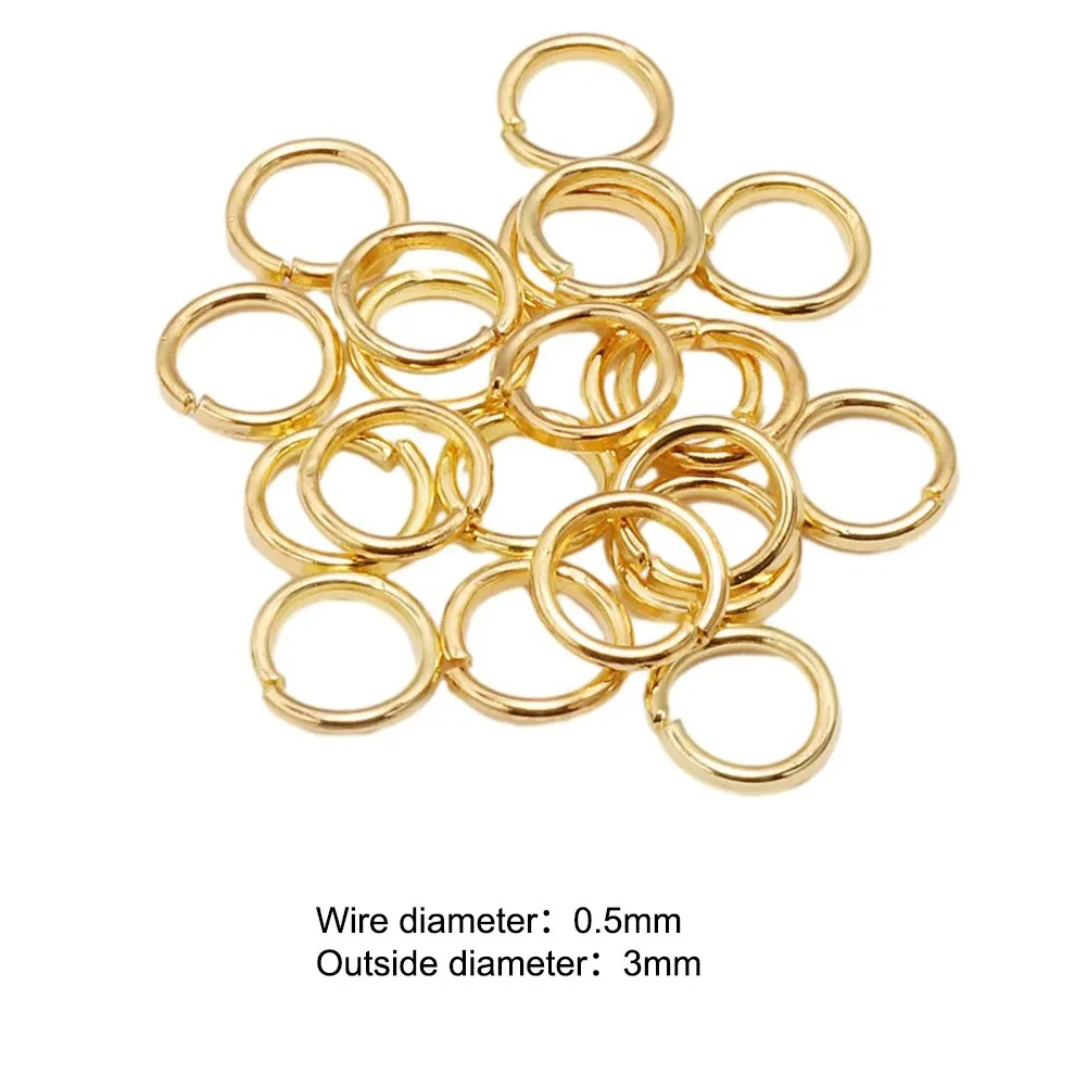 

Экспресс-доставка вашего стиля Золотые открытые петли одиночное кольцо подходит для различных аксессуаров 200 шт. в удобстве