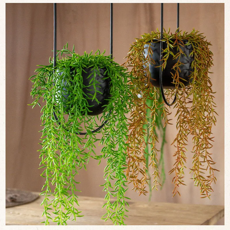 Description Picture 2 of itemMetal Hanging FlowerPot Plant Hanger Chain Iron Aerial FlowerPot Plant Basket Holder Swinging Flower Pot Home Balcony Decoration