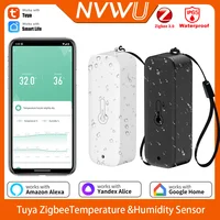 IP65 Zigbee Temperature Humidity Sensor Waterproof Outdoor Hygrometer Thermometer Work With Tuya Alexa