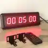 Sports Timer Button Led Countdown Clock Stopwatch,Line Button Reset remote Control School Rush Answer Competition Game Timer 5