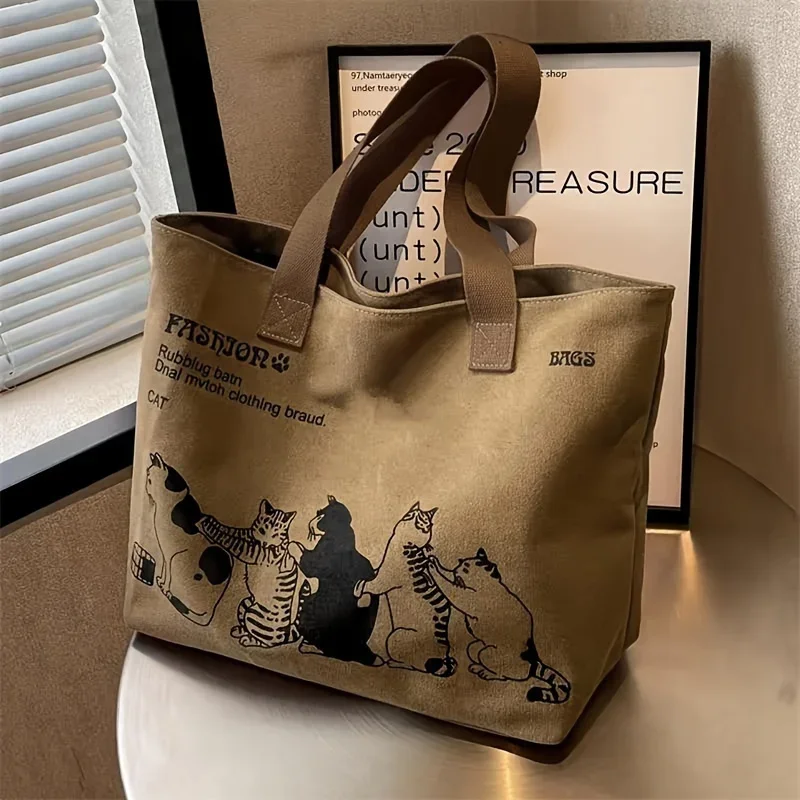 Stylish Women's Canvas Tote Bag - Spacious, Durable, and Perfect