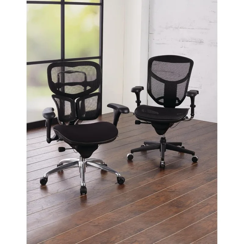WorkPro® Quantum 9000 Series Ergonomic Mid-Back Mesh/Mesh Chair, Black 6