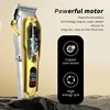 WAIKIL Hot Sell Professional Barber Hair Clipper High Quality LCD Power Display Electric Cordless Hair Trimmer All Metal 4