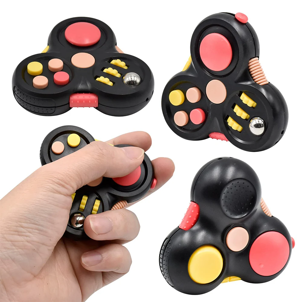 12 In 1 Decompressione Rotante Magic Bean Cube Fidget Toys Per Bambini Adulti Anti-Stress Fidget Spinner Giocattoli Sensoriali Regali Per L'Autismo