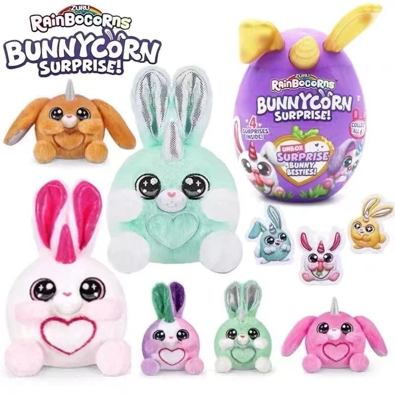 Rainbocorn Bunnycorn Surprise Collectible Plush Toys Kawaii Stuffed Animal Cute Toys Girls Plushies Birthday Gift