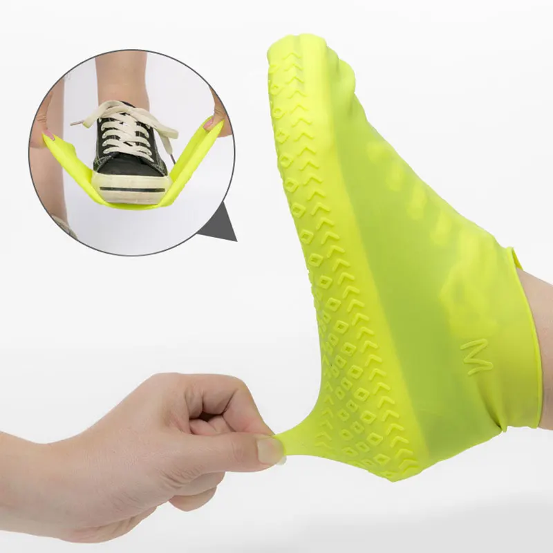 Shoe Covers Reusable Waterproof Rain Slip-resistant Rubber 1Pair