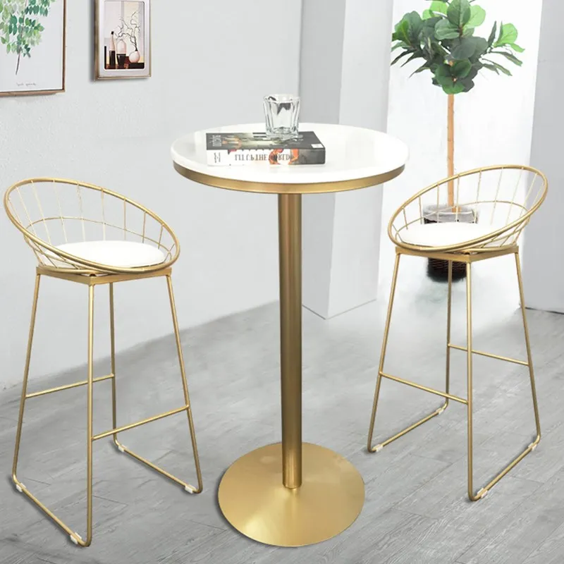 

Sillas Taburetes de Bar modernas, silla de Bar de hierro forjado Simple, Taburete Dorado, silla de comedor moderna, accesorios