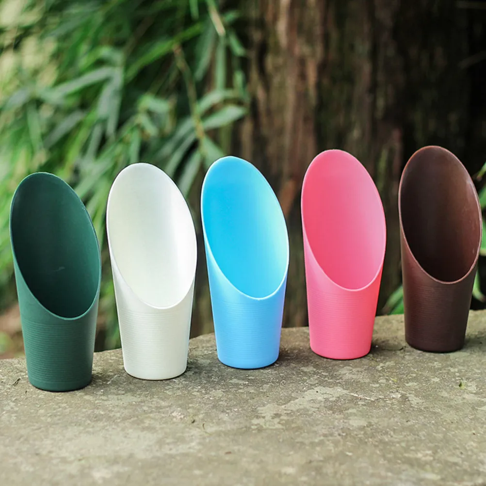 10Pcs 다육 식물 삽 흙삽 플라스틱 미니 삽 정원 흙 채우기 및 화분 용품 심기 용품