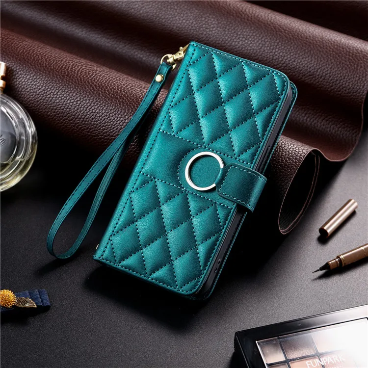 Leather Flip Wallet Phone Case with Stand and Protective Cover