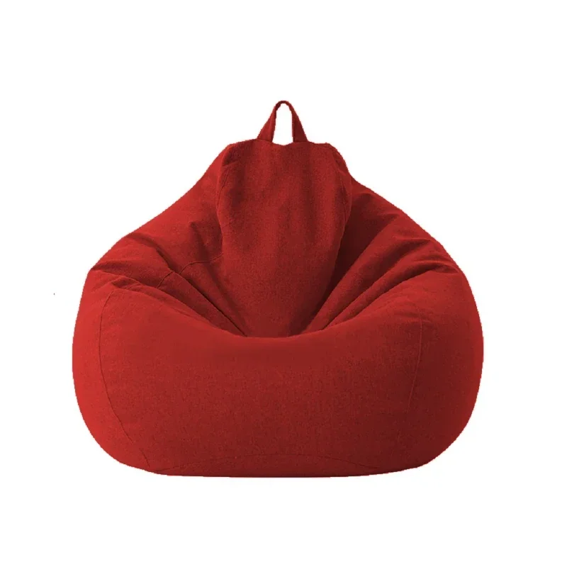 Large Bean Bag Cover Single Seat Sofa Cover High Back Lounger Beanbag Stuffed Toys Clothes Organizer Without Filler 70X80cm sofa cover,bean bag cover