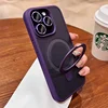 Luxury Magsafe Wireless Charging Case For iPhone 1116 12 13 14 15 Pro Max Plus Magnetic Ring Bracket Camera Protection Cover 3