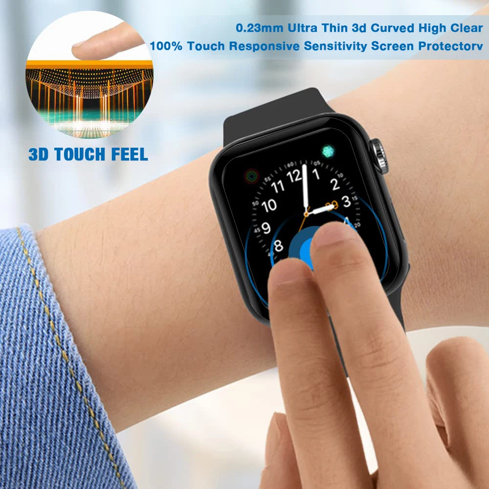 Apple Watch Ultra 시리즈 9 8 7 6 5 SE 용 트레이 화면 보호기 설치 IWatch 49mm 45mm 41mm 44mm 40mm 용 3PCS 보호 필름