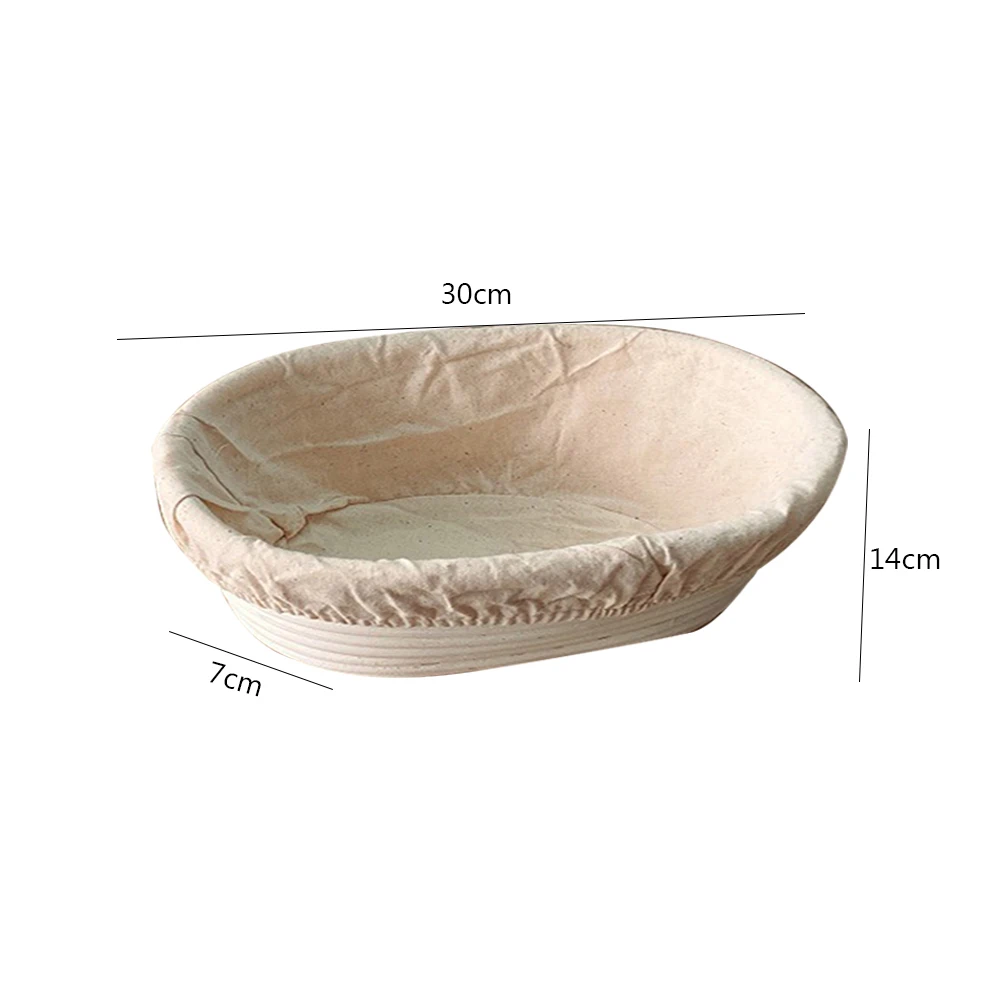 Oval Banneton Set for Professional and Home Bakers - Sourdough Bread Proofing Baskets