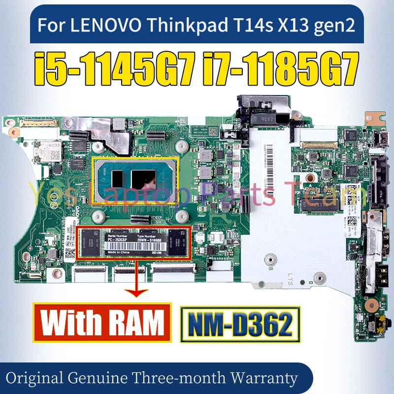 Lenovo - lenovo thinkpad x1 extrem システムボード　マザーボード Lenovo Thinkpad用マザーボード,NM-D362,t14s,x13,gen2