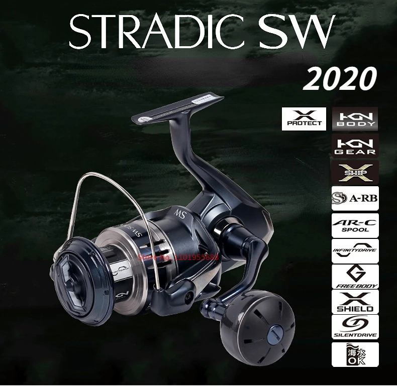 

Оригинальный Shimano 2020 STRADIC SW 4000 5000 6000 8000 10000 Infinity Drive, электронное спиннинговое колесо