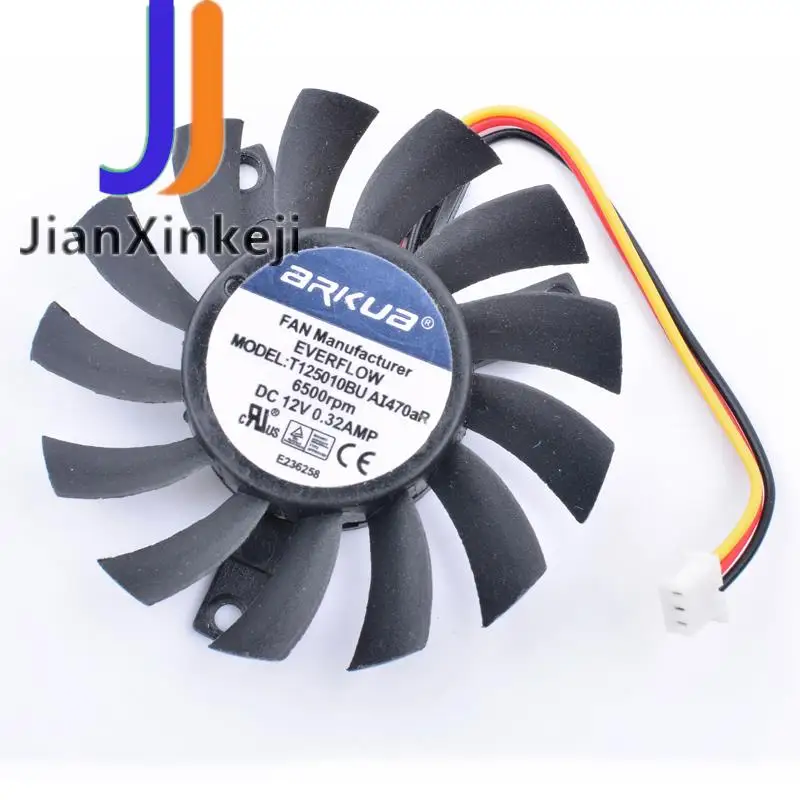 Brand new original T125010BU 12V 0.32A enterprise router built-in heat sink graphics card cooling fan