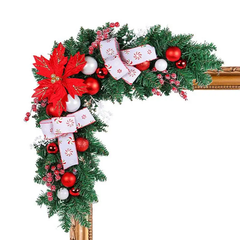 

Christmas Door Frame Decoration 2023 Christmas Door Frame Wreath Christmas Corner Rattan Decor Door Frame Christmas Decor