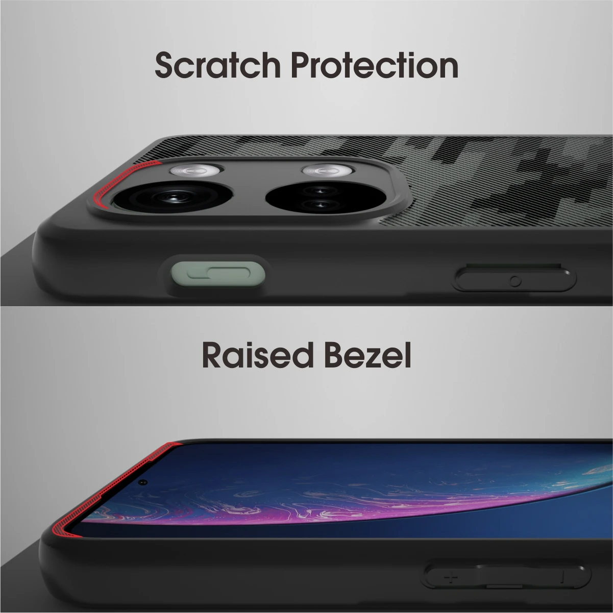 OnePlus Ace 2V/Nord 3 5G Shockproof Transparent Anti-Fingerprint Protective Case