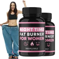 Night Time Fat Burner Supplement for Women, Belly Fat Burner & Tone Up Pills for Bloating & Metabolism, Appetite Suppressant