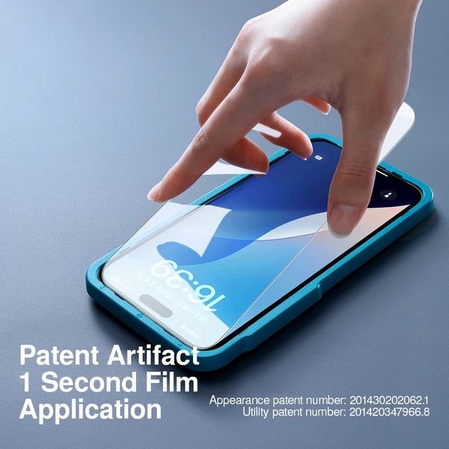 SmartSAF2-Protecteur d'écran HD pour iPhone 16 Pro Max, verre de confidentialité, anti-lumière bleue, pour iPhone 16 Plus 5