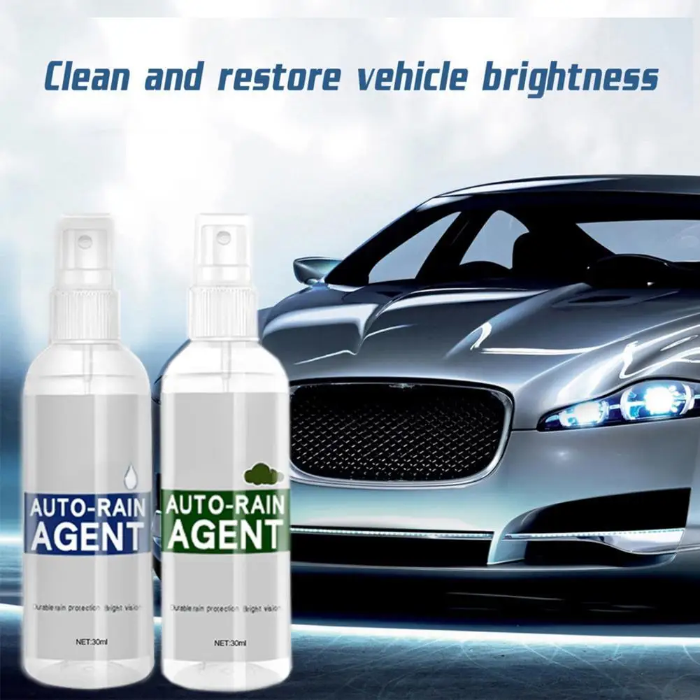 

30/100ML Glass Anti-fog Spray Waterproof Non-pollution Degreasing Increase Smooth Windshield Rainproofing Agent Cleaner for Car