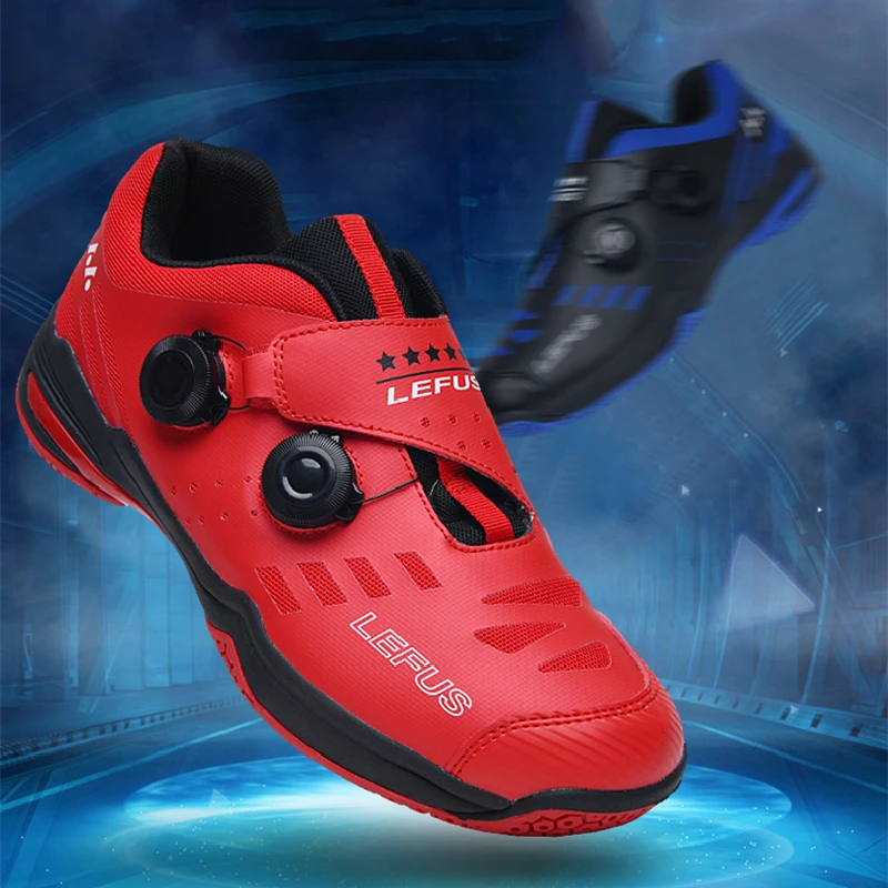 남성과 여성을 위한 경량 배드민턴 신발, 프로 배구 운동화, 탁구화, 플러스 사이즈, 야외 