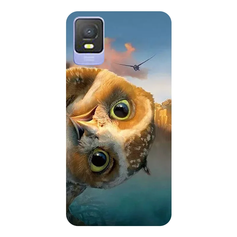 Football-Themed Soft Silicone Back Case for TCL 403 - Durable Phone Cover