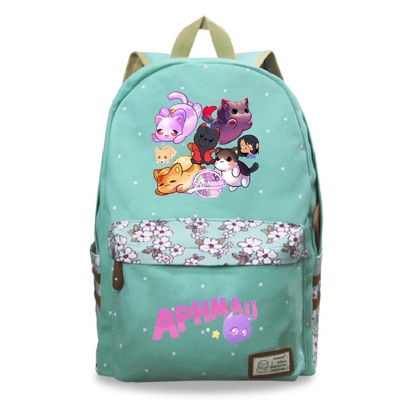 

Fashion Cartoon Aphmau Print Backpack Rucksack Large Capacity Travel Backpacks for Teenage Girls Anime Bookbag Student Schoolbag