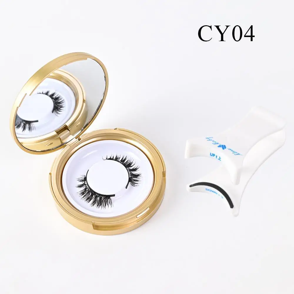 3D Curl Magnetic Eyelashes 1 Pair With Magnets Tweezer Easy To Wear Reusable No Glue Supplies