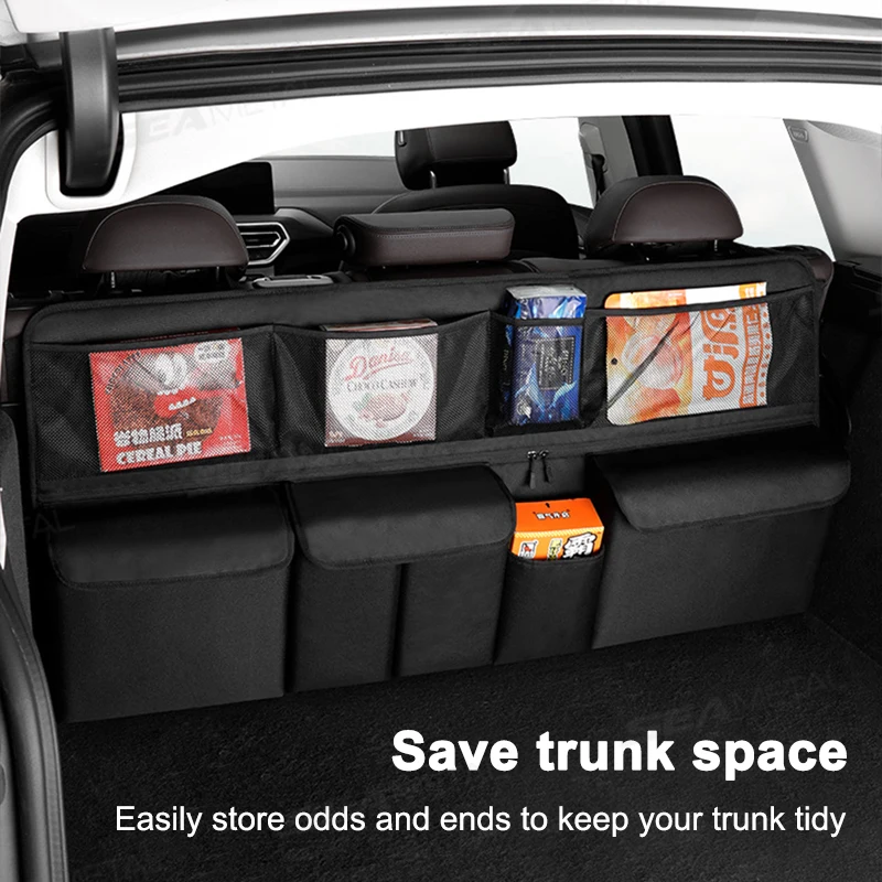 Universal Car Trunk Organizer Storage Bag with 9 Pockets