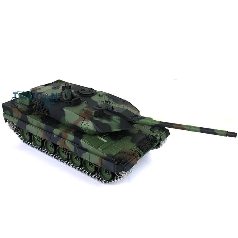 Heng Long 1/16 Scale RC Tank 7.0 Panzer Leopard2A6 RTR Remote Control Tanks Model 3889 W/ 360° Turret Metal Tracks Toys TH17584 3