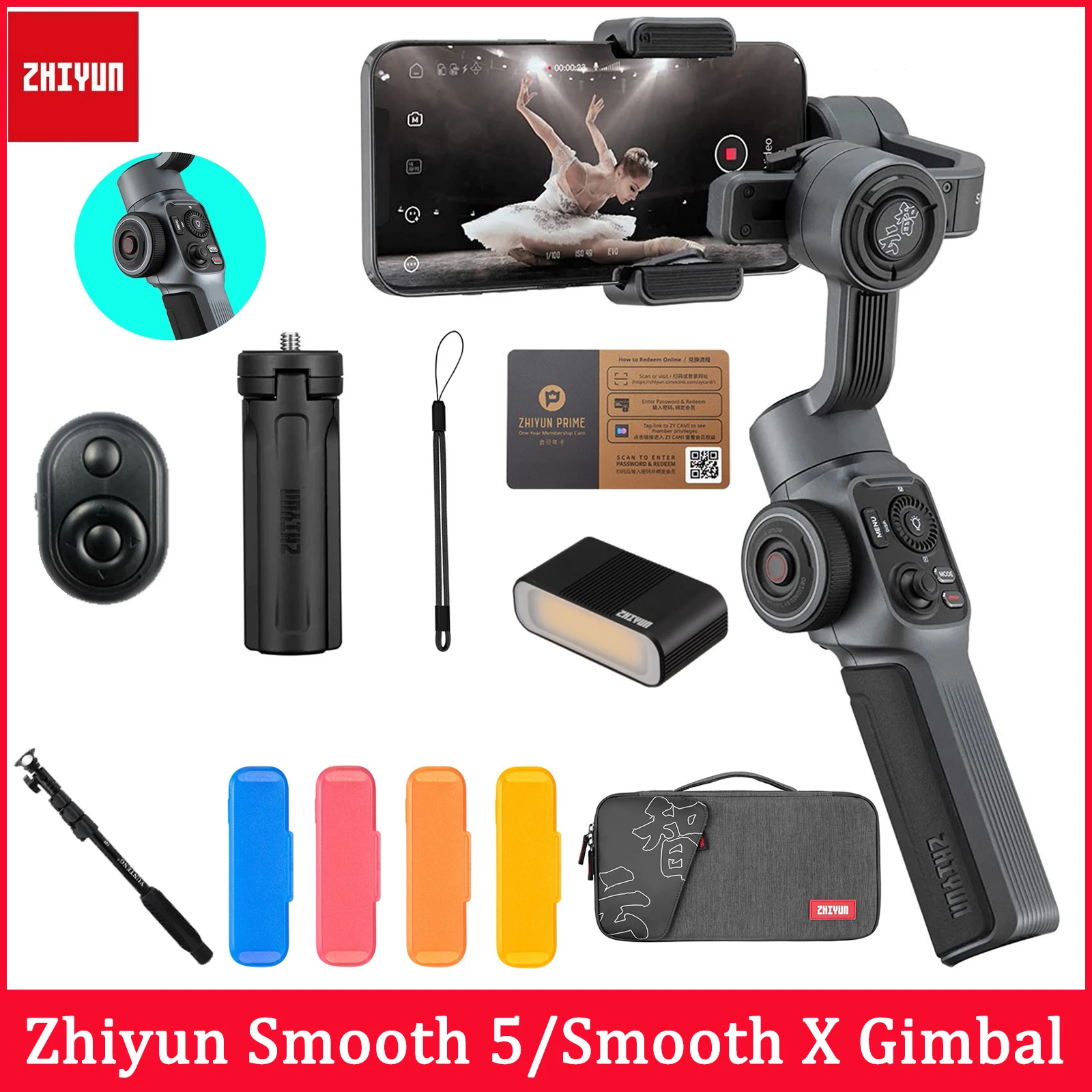 Zhiyun Smooth 5 Smartphone Gimbal Phone Handheld Stabilizer 3 Axis For Iphone 12 13 Pro Max Samsung S Huawei Xiaomi Smooth X Handheld Gimbals Aliexpress