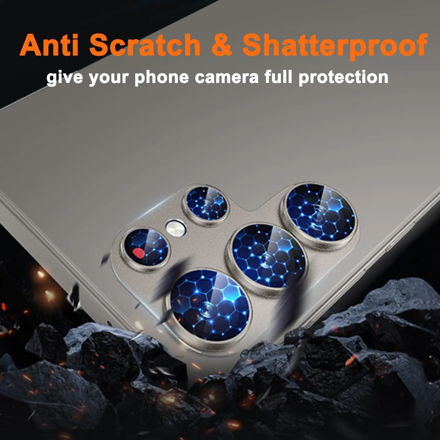 Premium Metal Camera Lens Glass Protector - Durable Lens Cover Accessories