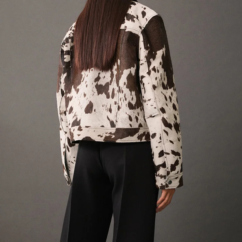 Jaqueta Feminina Cow Print