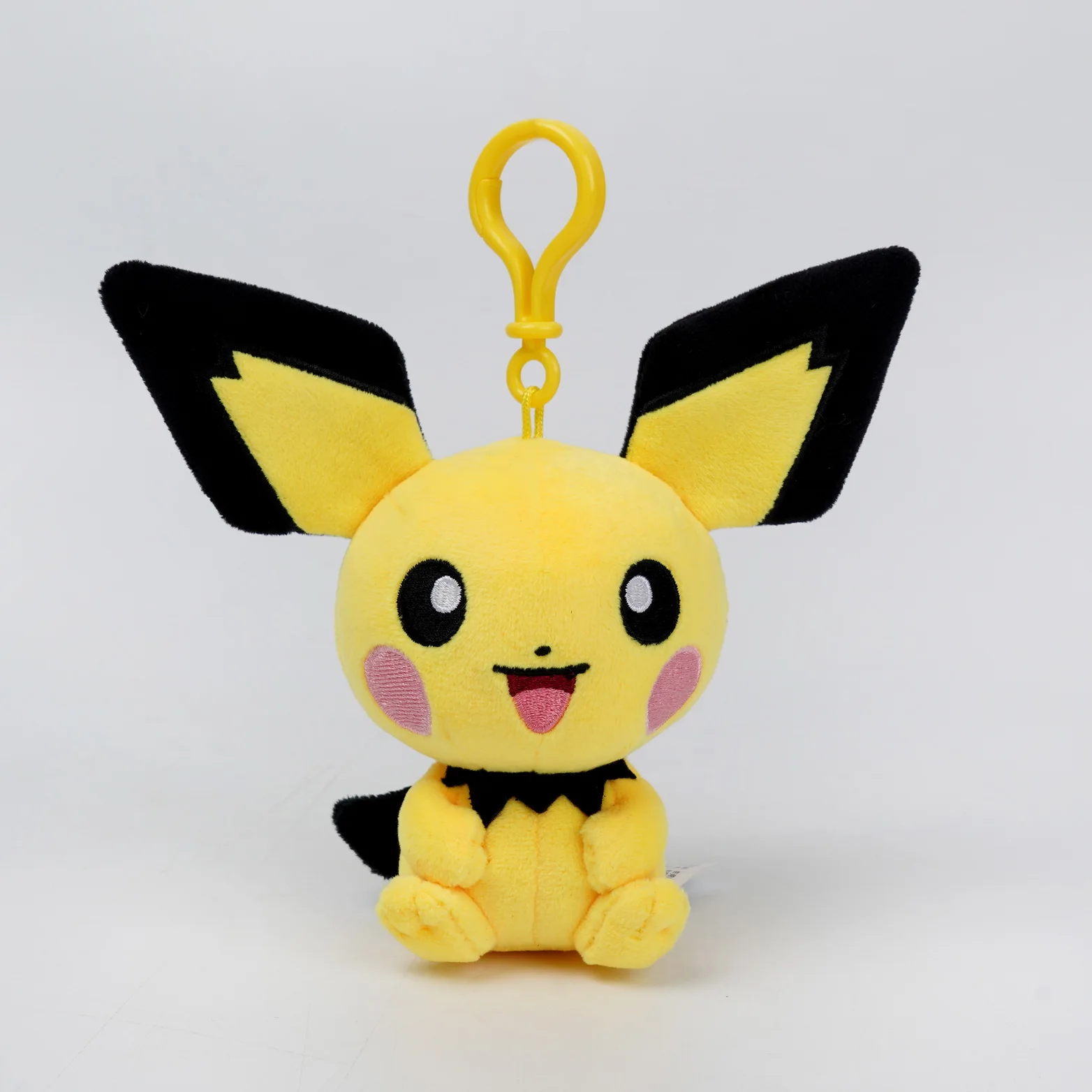 Echte Tier Pokemon Serie Pichu Pikachu Snorlax Plüsch Spielzeug Nette Anhänger Schlüsselring Geburtstag Weihnachten Geschenke Für Kind – Detail 8