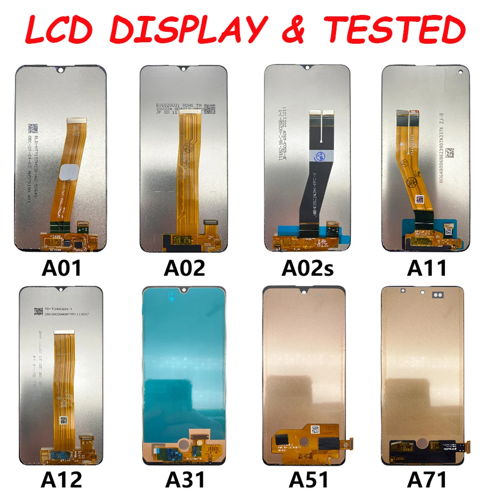 

For Samsung A02 A21S A01 A03 Core A12 4G A51 A71 A02S A11 A13 4G Display Touch Screen Sensor Panel Digiziter Assembly New LCD