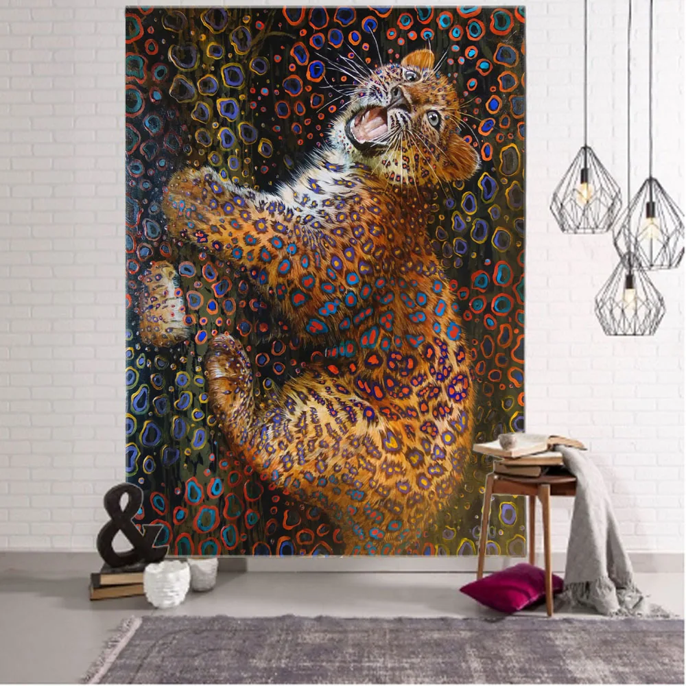 Flower bird plant tapestry animal wall hanging cloth hippie kawaii room decoration aesthetics Bohemian wall decoration tapestry decor