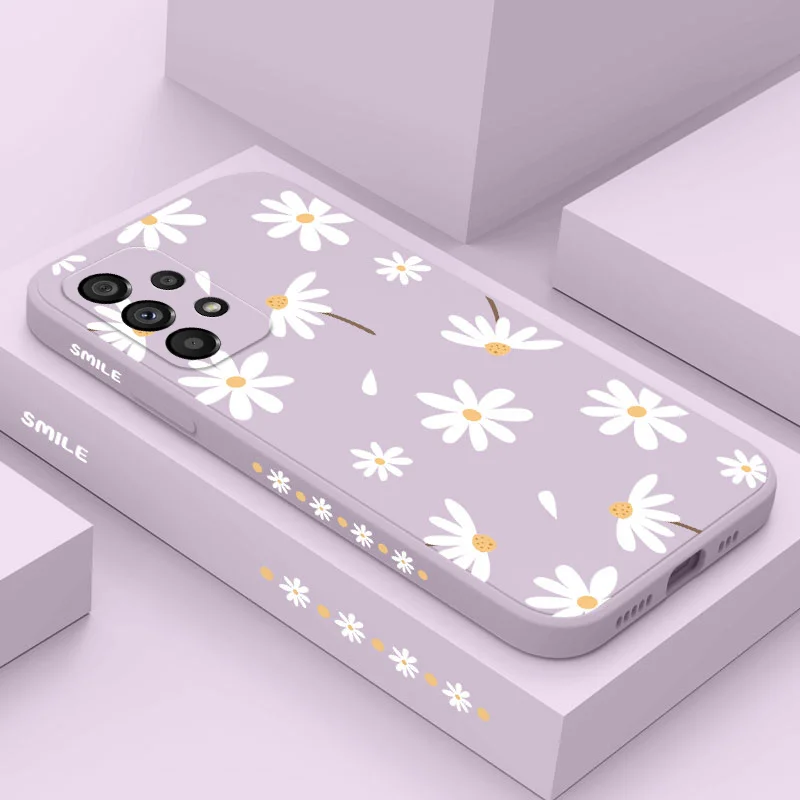Elegant Daisy Pattern Phone Case - Floral Design Protective Cover