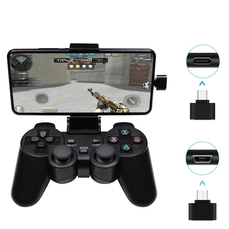 Wireless Gamepad PC For PS3 Android Phone TV Box 2.4G Wireless Joystick Joypad USB PC Game Controller For Xiaomi OTG Smart Phone