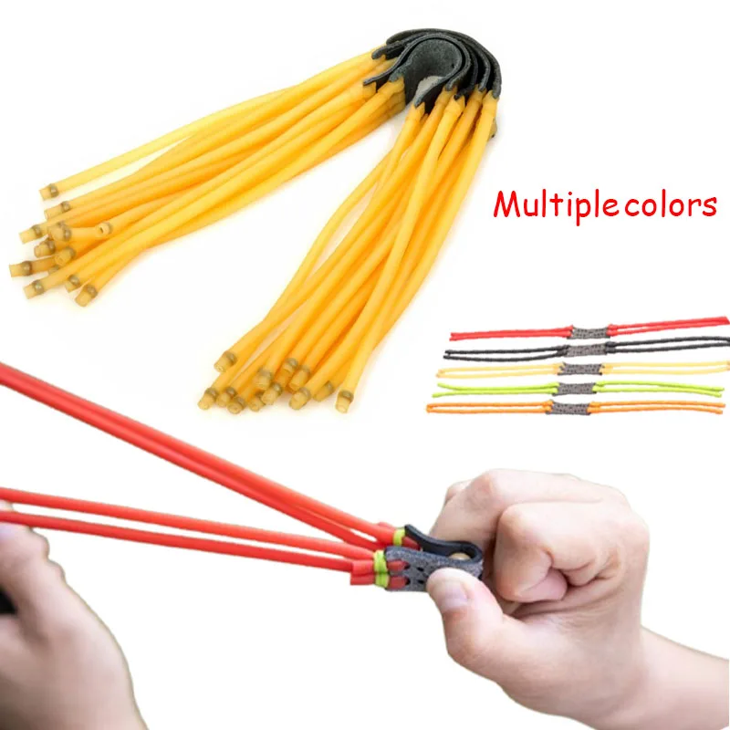 Outdoor Hunting Shooting Slingshot Parts Velocity Elastic Bungee Rubber Band Latex Tube For Slings Catapult latex tube rubber band