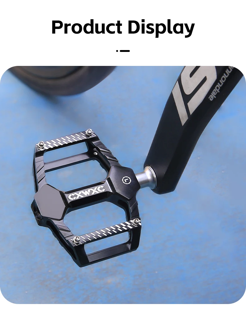 CXWXC 3-Lager Fahrradpedale MTB Rennrad Aluminiumlegierung Rutschfest Ultraleicht Langlebiges Pedal Fahrradteil Zubehör – Detail 11