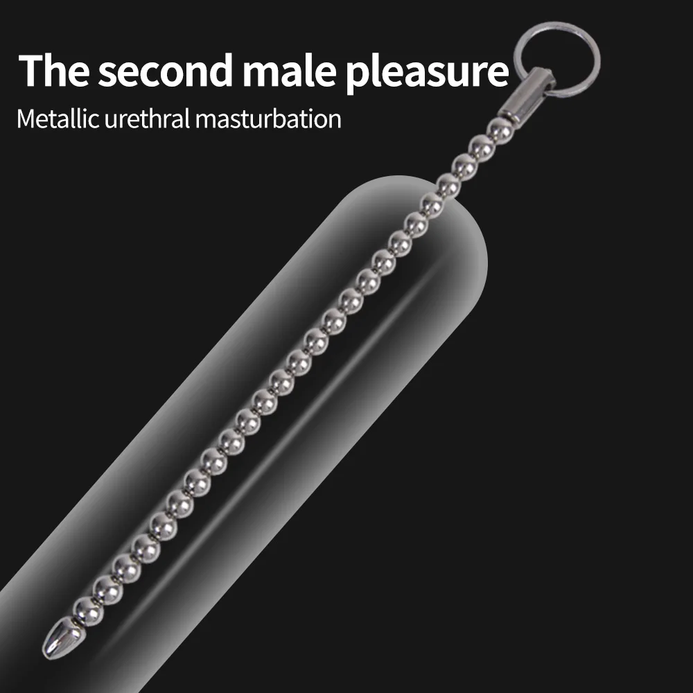 Urethral Dilator Stainless Steel Urethral Insert Penis Plug Urethral Pull Beads Bdsm Sex Toys For Men Metal Urethra Dilator Sounding Catheter Rod