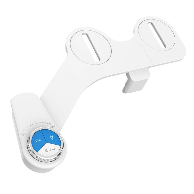Slim Bidet Attachment Bidet Non electric For Toilet Seat Handed Small Bidets Two Nozzles Self Cleaning Personal Hygiene toilet seat accessories