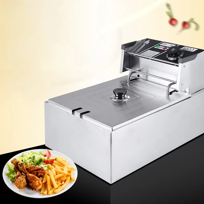 Commercial Electric Fryer Deep Fryer Single-cylinder Fried Chicken Stove Household Electric Frying Machine