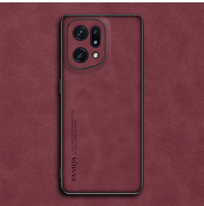 

Новый стильный кожаный чехол для OPPO Find X6 X5 Pro Reno 10 8 6 7 7SE Realme 11 GT NEO 2 9 Q5 K10 X7 A36, Защитная камера из овечьей кожи
