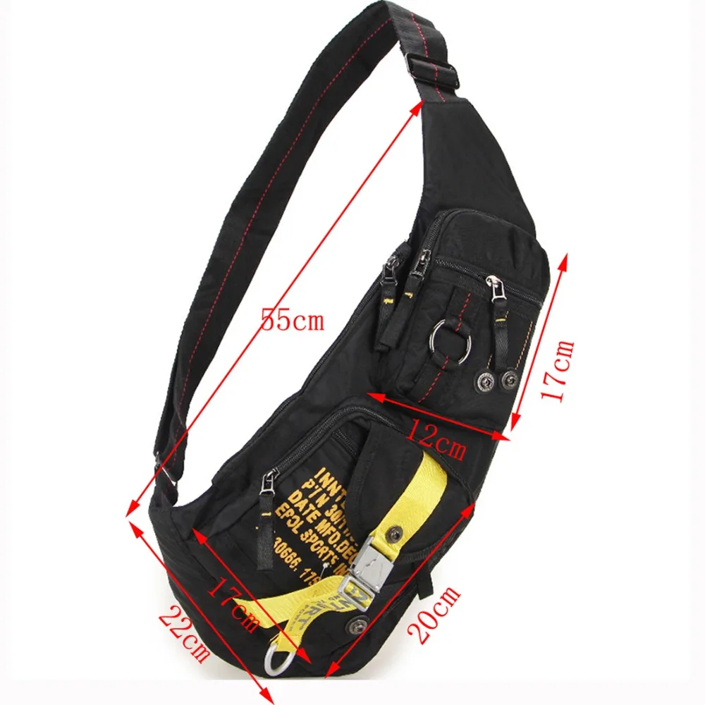 Nylon Men Cross Body Messenger Shoulder Bag Assault Male Sling Knapsack Chest Bags mini Day Back Pack mens messenger bag