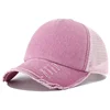 2024 New Summer Women's Black White Pink 5 Panel Baseball Cap with Breathable Mesh Trucker Snapback Hats for Men Women Gorros 1